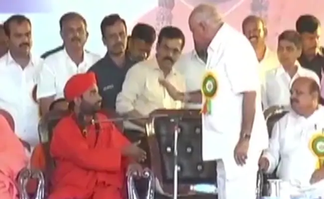 “No longer Right here To Listen To All This”: BS Yediyurappa’s Fury At Seer On Stage