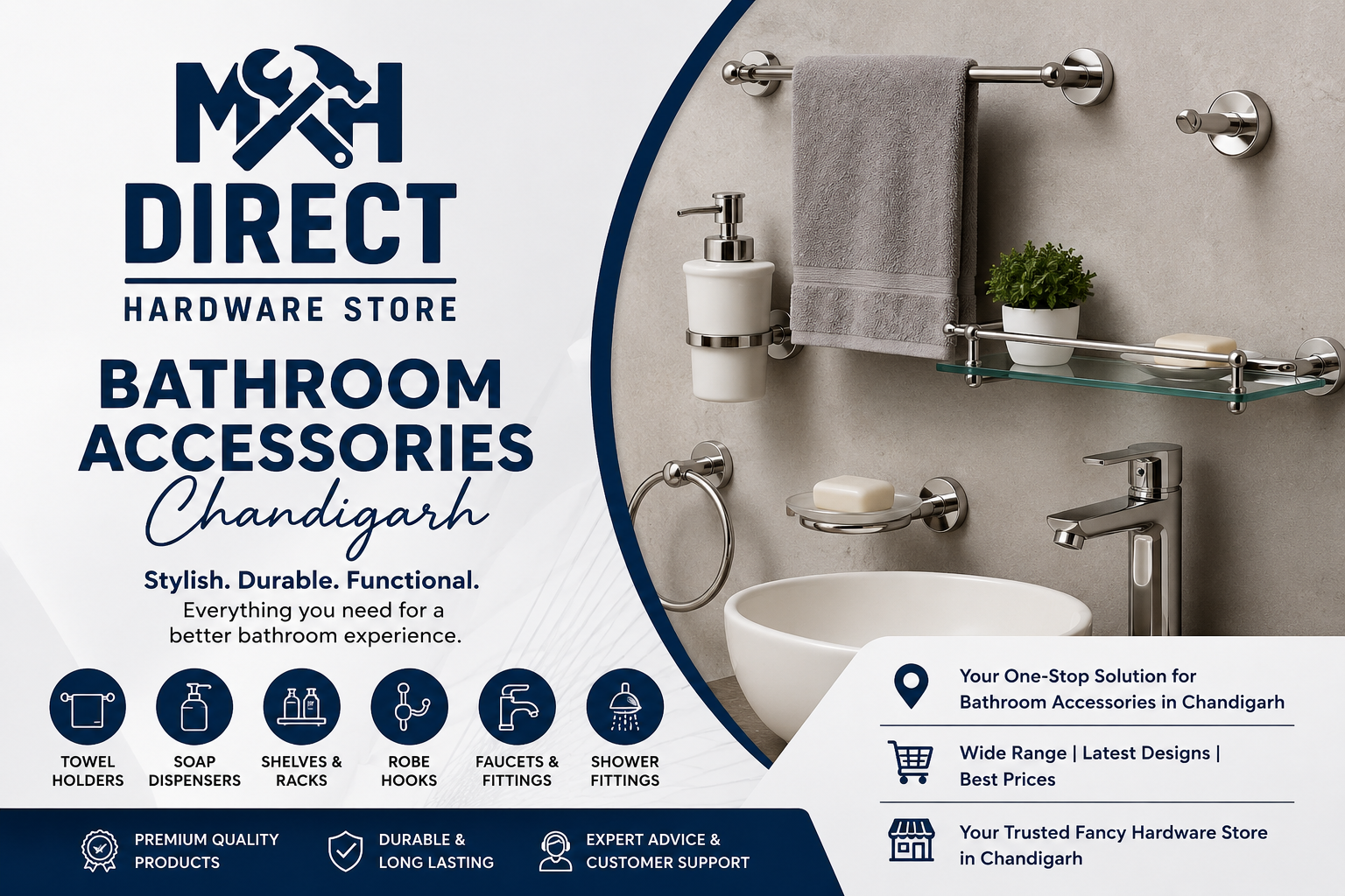 bathroom accessories Chandigarh