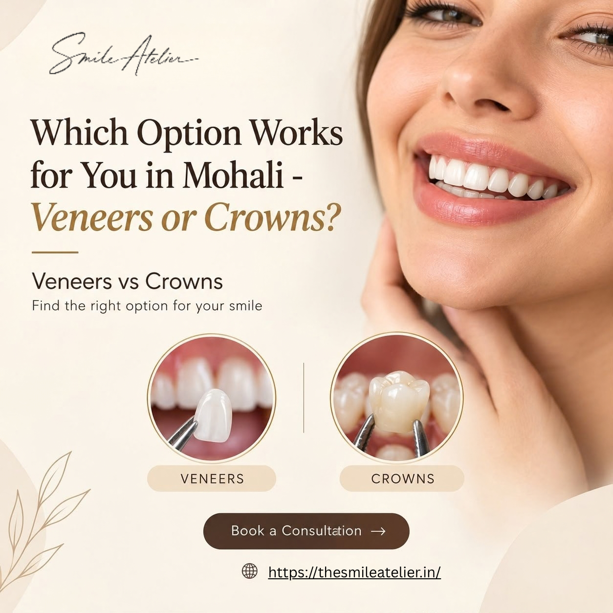 veneers vs crowns Mohali